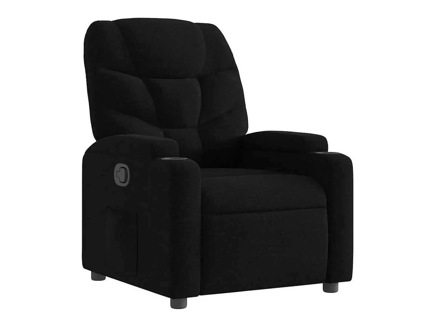 Poltrona reclinável tecido preto