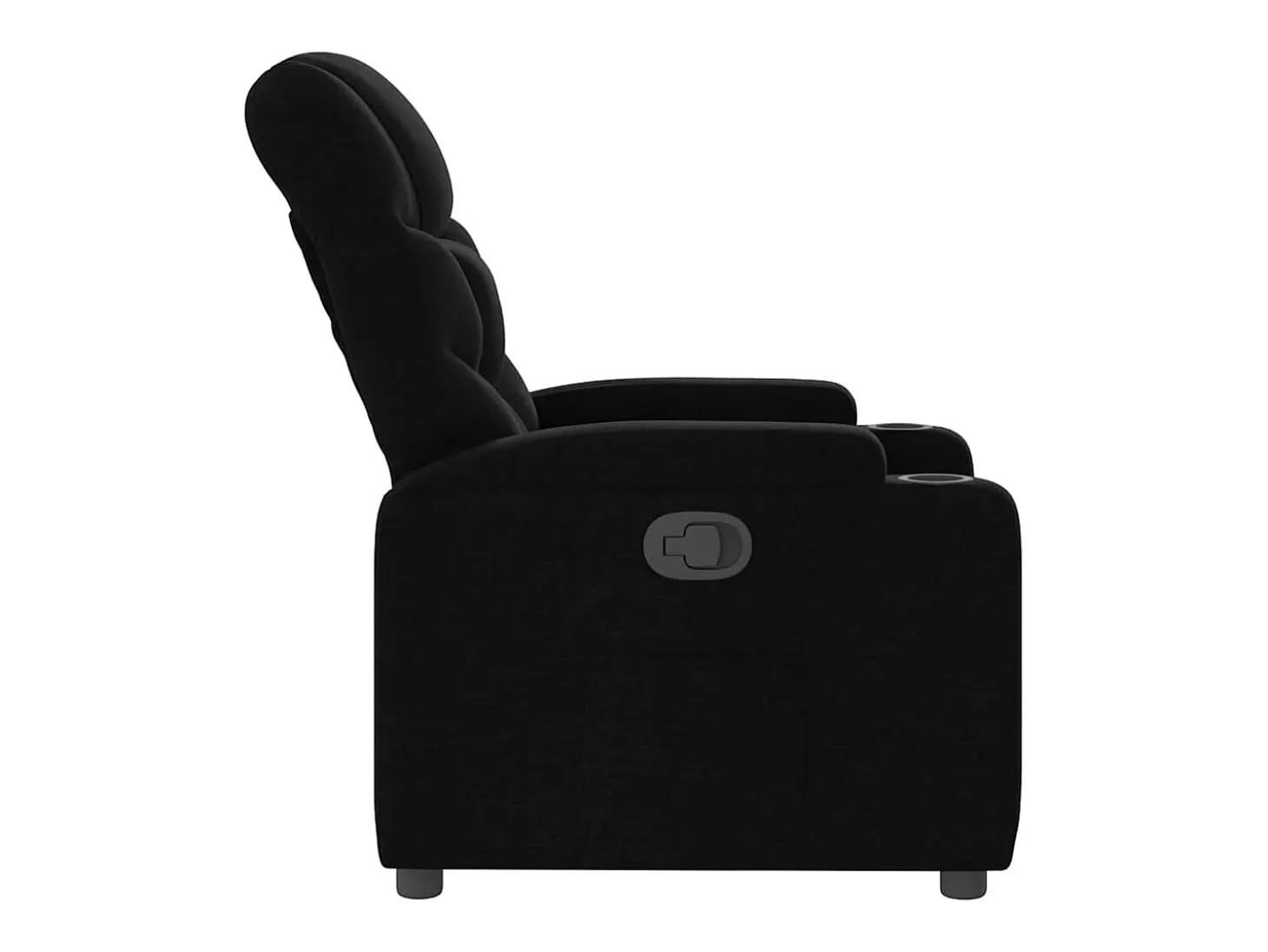 Poltrona reclinável tecido preto