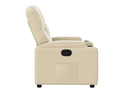 Poltrona reclinável tecido cor creme