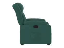 Poltrona reclinável tecido verde-escuro