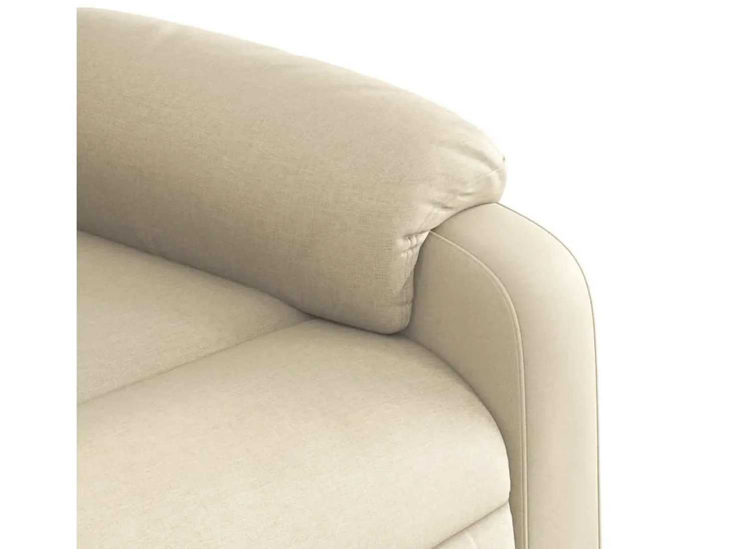 Poltrona reclinável tecido cor creme