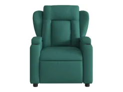 Poltrona reclinável tecido verde-escuro