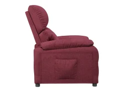 Poltrona reclinável tecido vermelho tinto