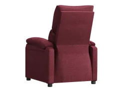 Poltrona reclinável tecido vermelho tinto
