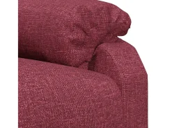 Poltrona reclinável tecido vermelho tinto