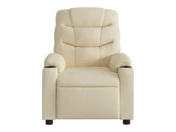 Poltrona reclinável tecido cor creme