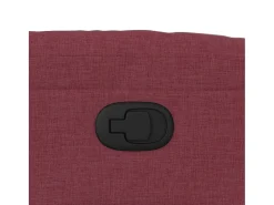 Poltrona reclinável tecido vermelho tinto