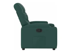 Poltrona reclinável tecido verde-escuro