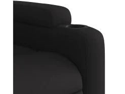 Poltrona reclinável tecido preto