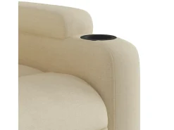 Poltrona reclinável tecido cor creme
