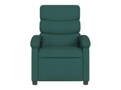 Poltrona reclinável tecido verde-escuro PT661272