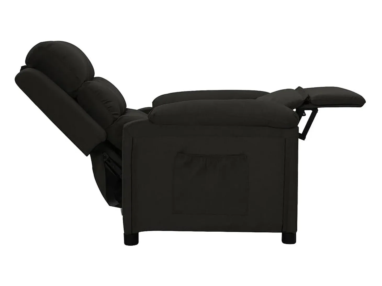 Poltrona reclinável tecido preto