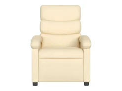 Poltrona reclinável tecido cor creme PT596635