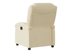 Poltrona reclinável tecido cor creme