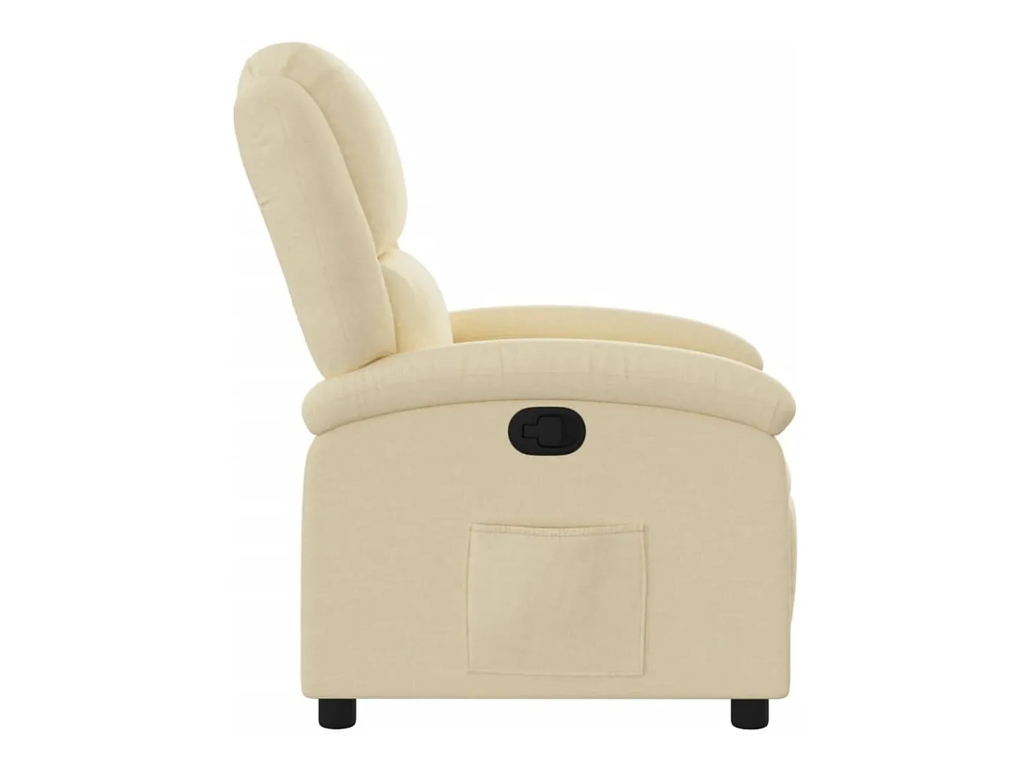 Poltrona reclinável tecido cor creme