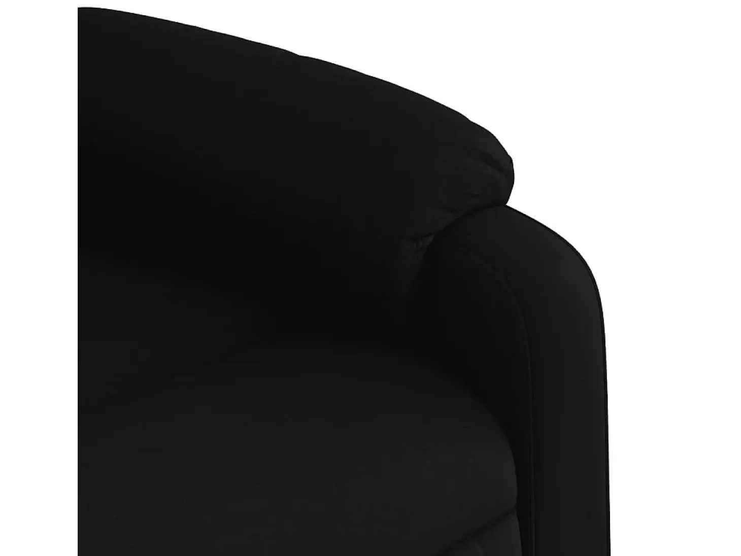 Poltrona reclinável tecido preto
