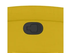 Poltrona reclinável veludo amarelo