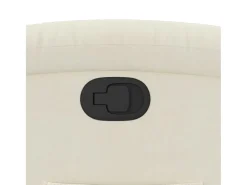 Poltrona reclinável veludo creme