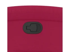 Poltrona reclinável veludo vermelho tinto