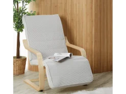 Poltrona reclinável 66,5x94x62,5 cm cinza