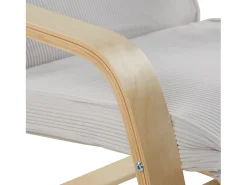 Poltrona reclinável 66,5x94x62,5 cm cinza