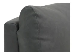 Poltrona relaxante ERA reclinável manualmente em material PU cor preta, uma poltrona excepcional.