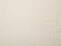Poltrona reta em tecido bouclé branco estilo escandinavo SERINO