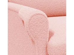 poltrona Rosa 76 x 94 x 102 cm Tecido Soft Sherpa