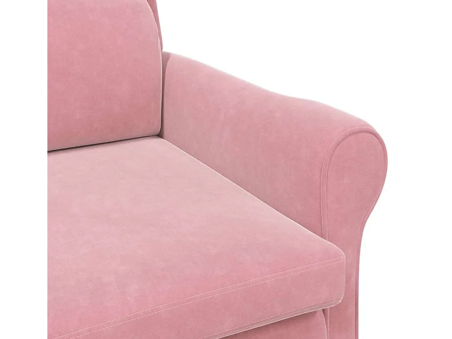 poltrona Rosa 76 x 94 x 102 cm Veludo