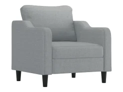 Poltrona tecido 60 cm cinzento-claro PT886702