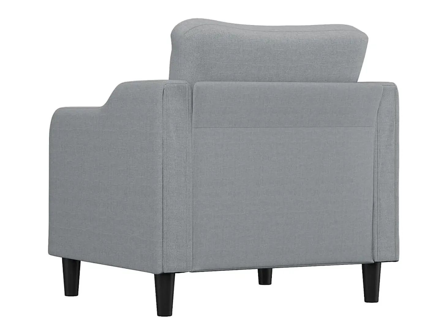 Poltrona tecido 60 cm cinzento-claro PT886702