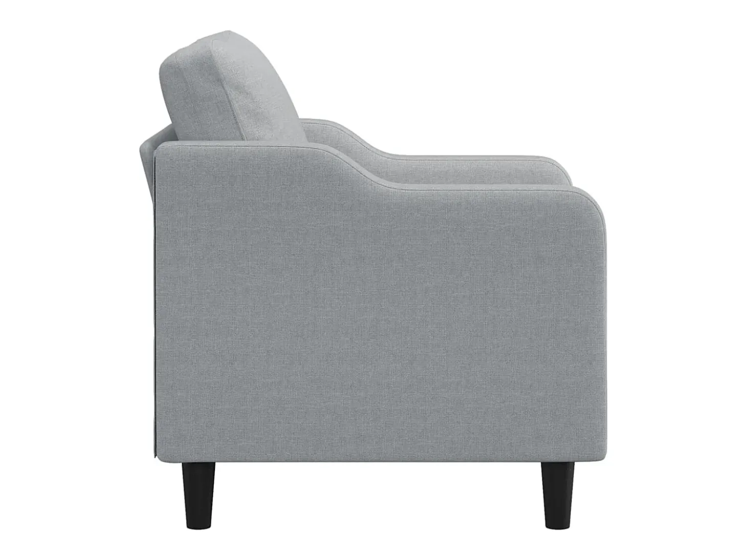 Poltrona tecido 60 cm cinzento-claro PT886702