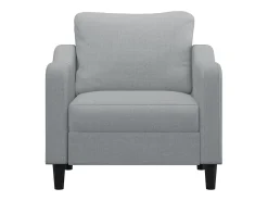 Poltrona tecido 60 cm cinzento-claro PT886702