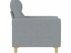 Poltrona tecido 60 cm cinzento-claro PT807387