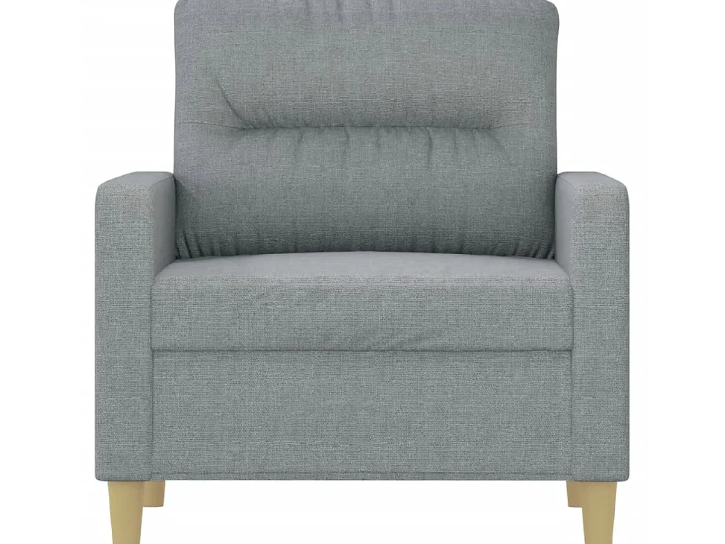 Poltrona tecido 60 cm cinzento-claro PT807387