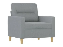 Poltrona tecido 60 cm cinzento-claro PT807387