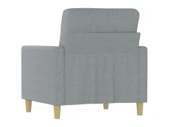 Poltrona tecido 60 cm cinzento-claro PT807387