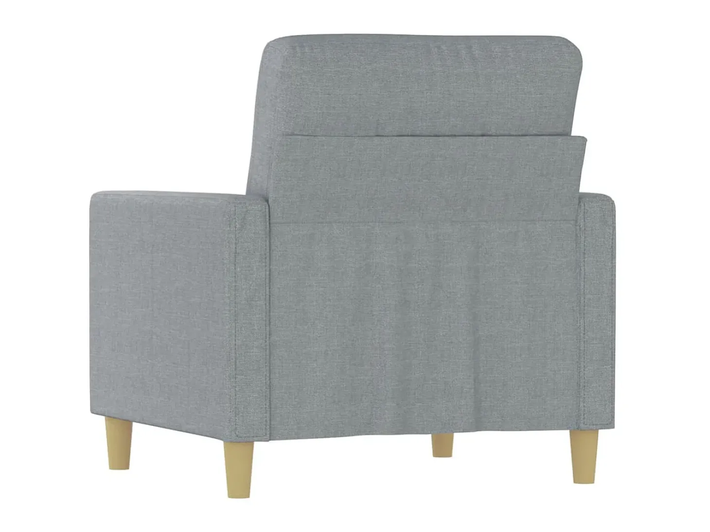 Poltrona tecido 60 cm cinzento-claro PT807387