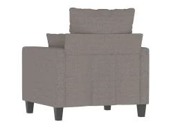 Poltrona tecido 60 cm cinzento-acastanhado PT328284