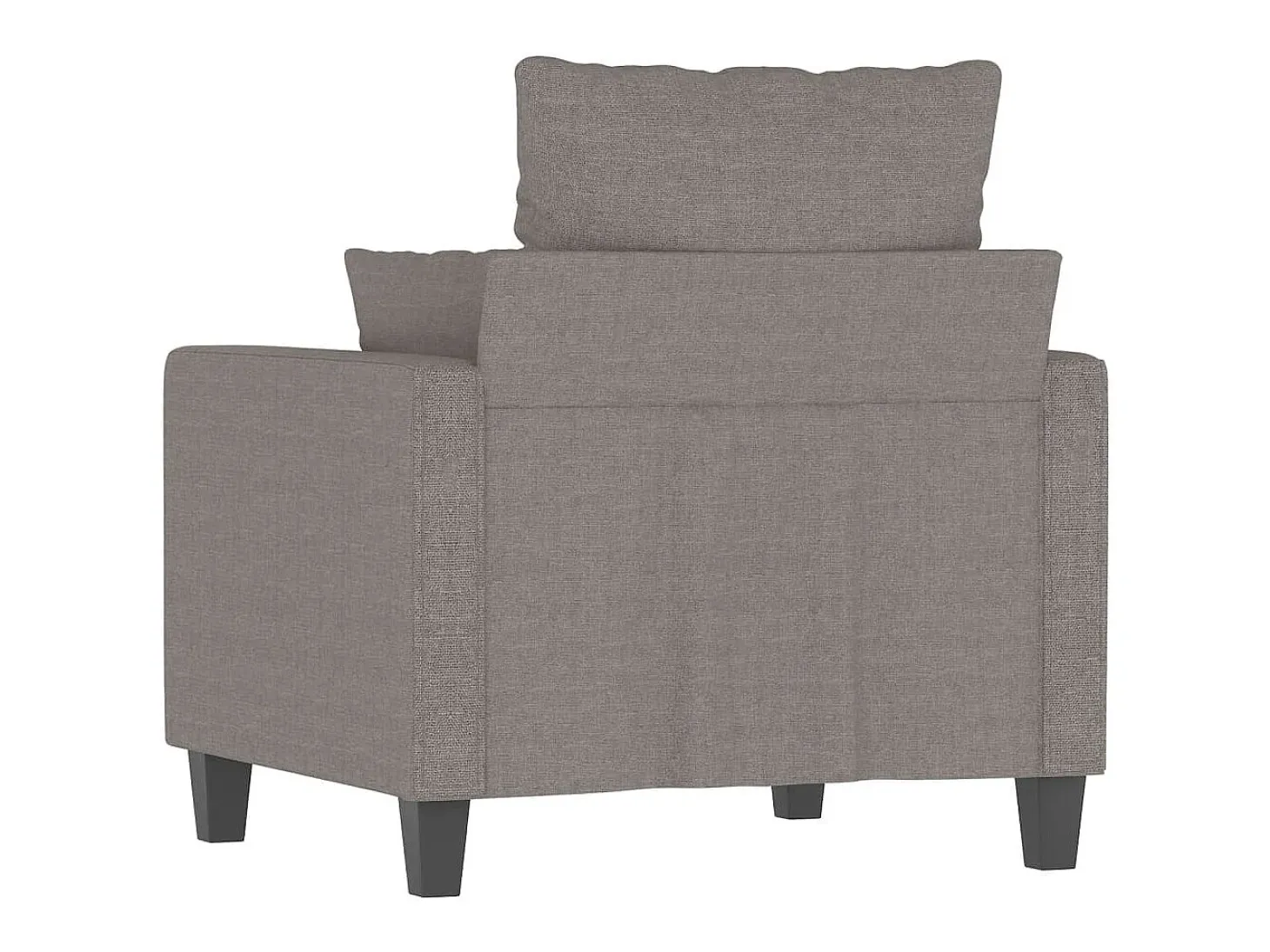 Poltrona tecido 60 cm cinzento-acastanhado PT328284