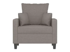 Poltrona tecido 60 cm cinzento-acastanhado PT328284