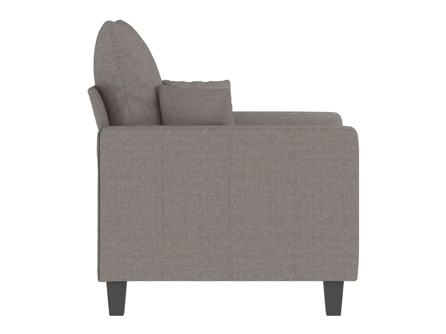 Poltrona tecido 60 cm cinzento-acastanhado PT328284
