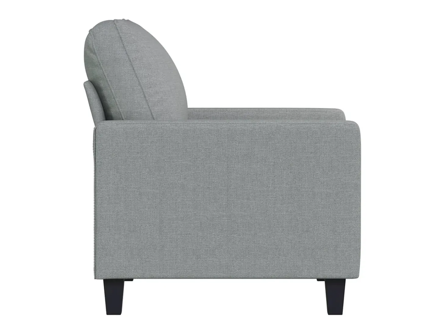 Poltrona tecido 60 cm cinzento-claro PT449965
