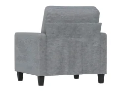 Poltrona tecido 60 cm cinzento-claro PT449965