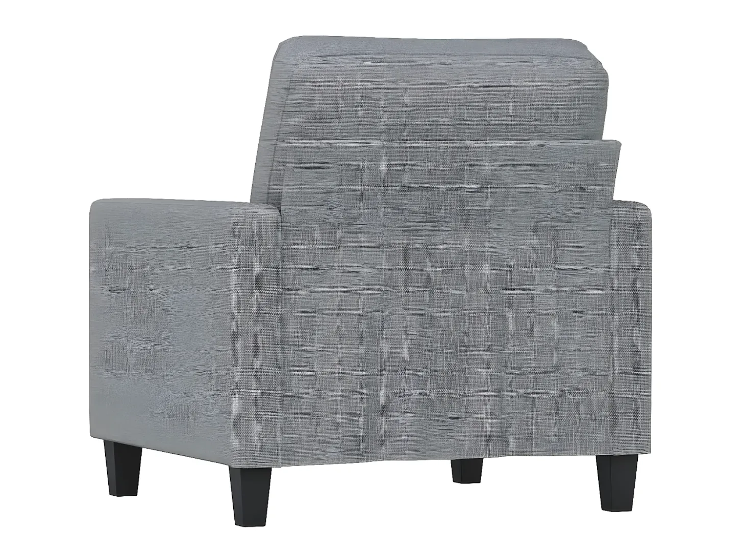 Poltrona tecido 60 cm cinzento-claro PT449965