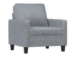 Poltrona tecido 60 cm cinzento-claro PT449965