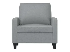 Poltrona tecido 60 cm cinzento-claro PT449965