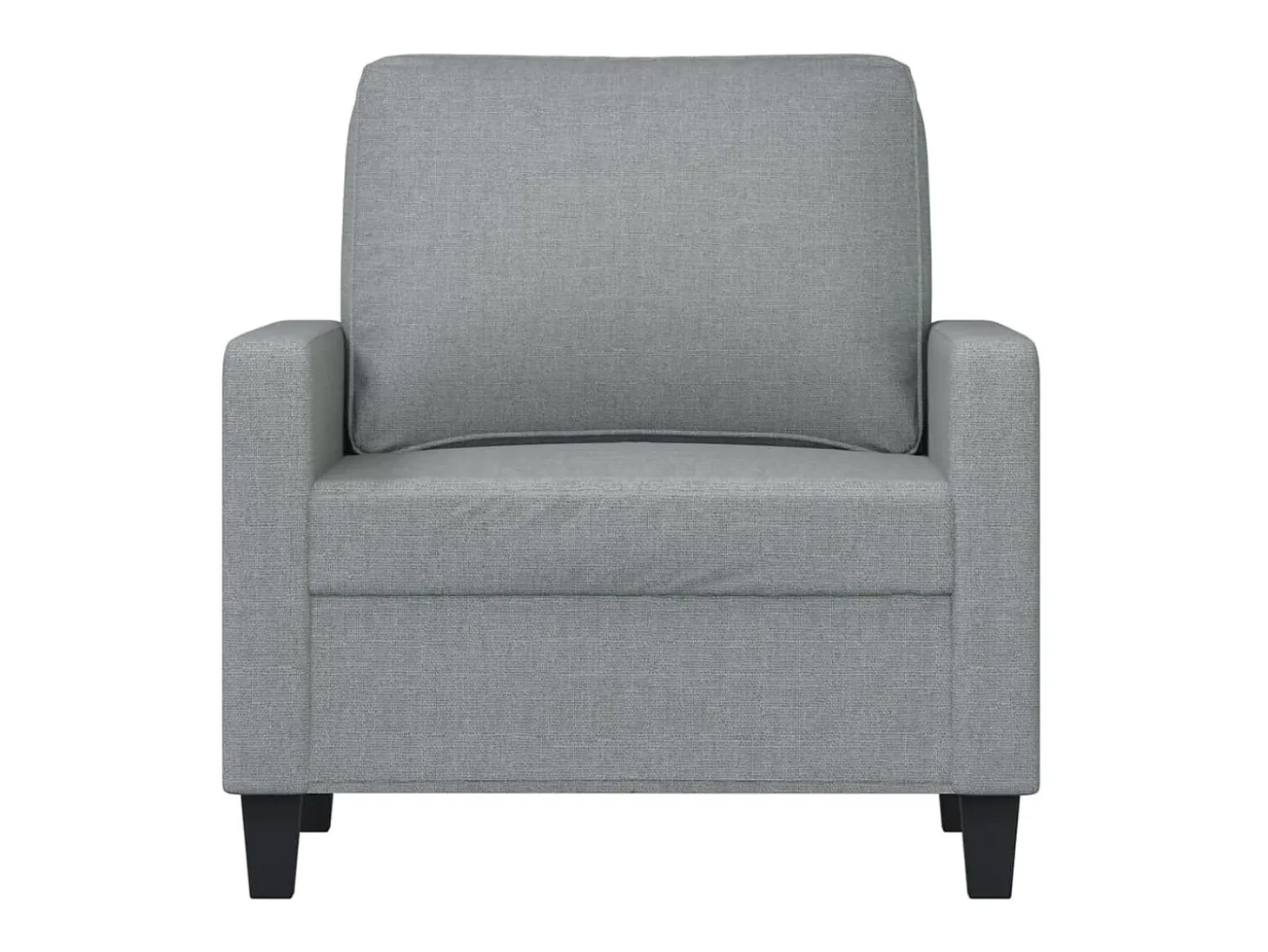 Poltrona tecido 60 cm cinzento-claro PT449965