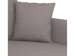 Poltrona tecido 60 cm cinzento-acastanhado