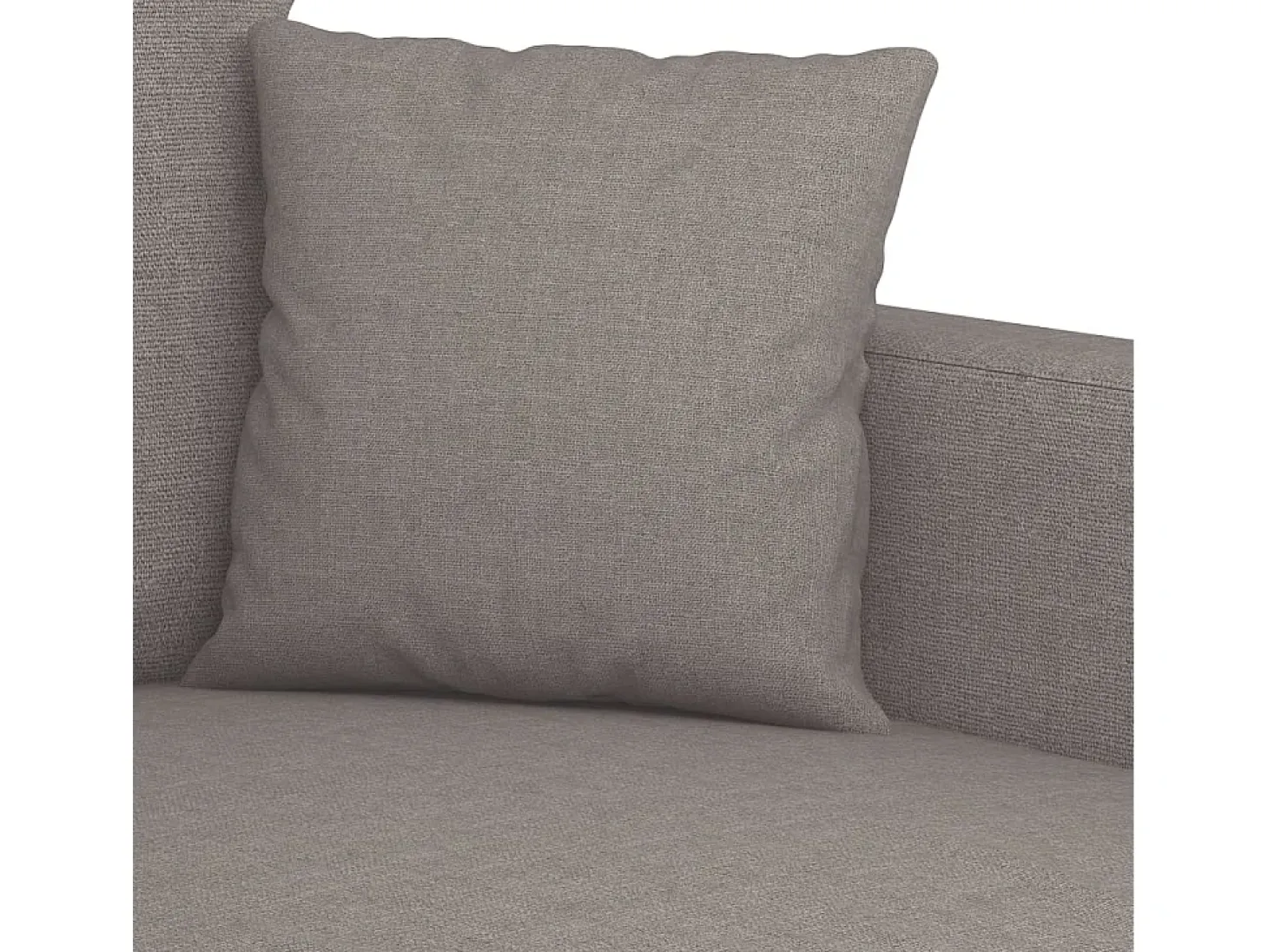 Poltrona tecido 60 cm cinzento-acastanhado